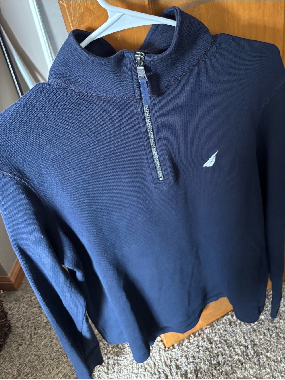 Nautica Men's Navy Half-Zip Sweater